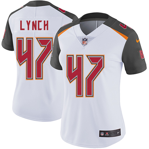 Nike Buccaneers #47 John Lynch White Women's Stitched NFL Vapor Untouchable Limited Jersey - Click Image to Close